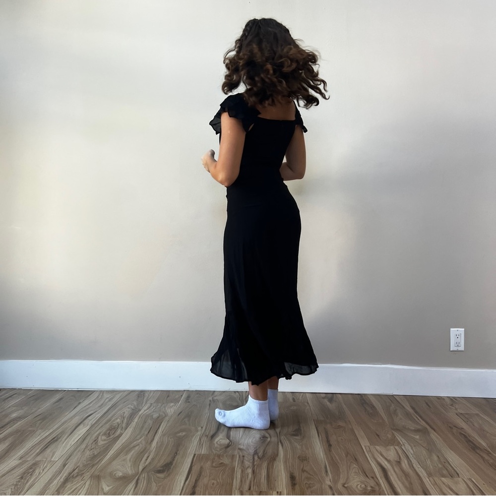 Reformation Butterfly Dress | Black 🔥 Special Sale 🔥 - Picture 3 of 14